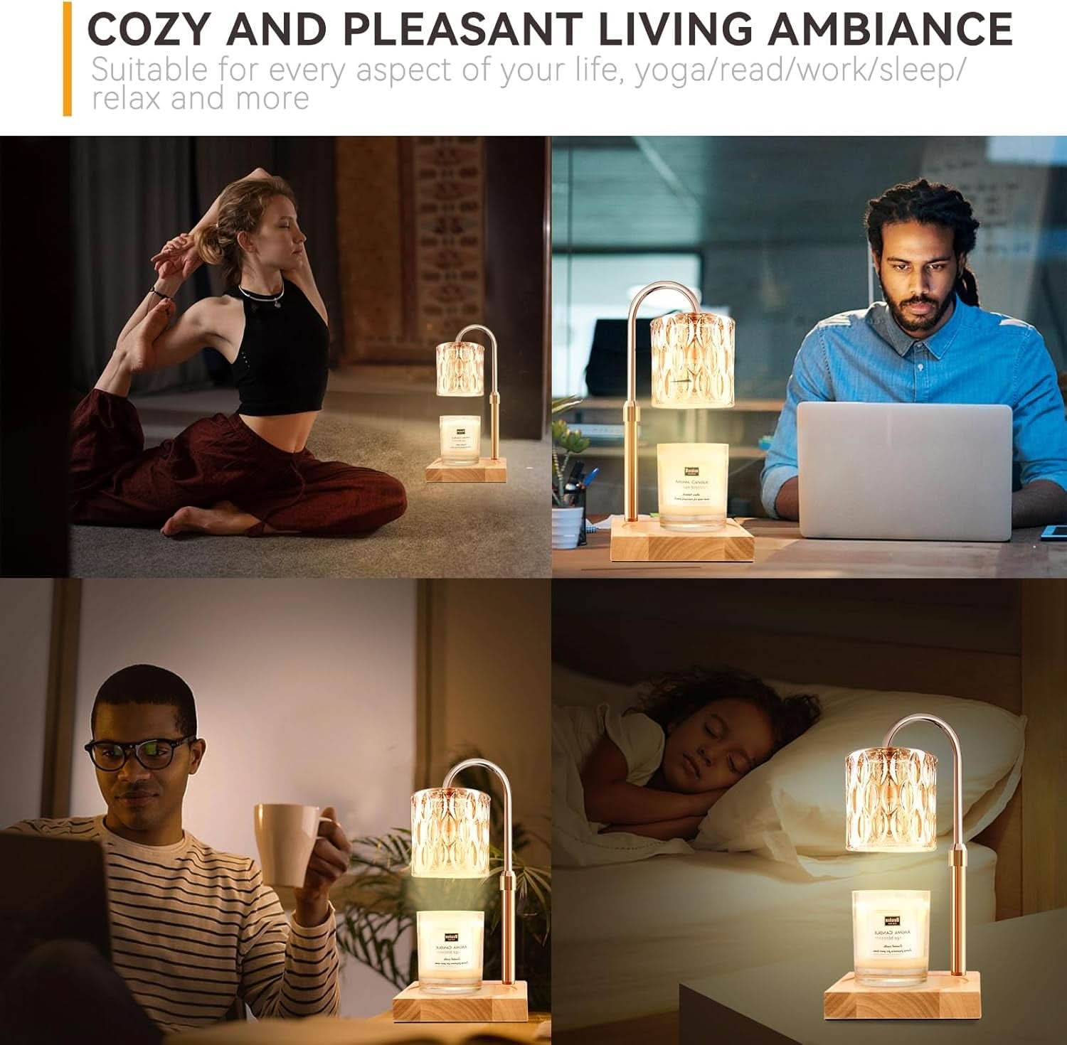Candle Warmer Lamp Dimmable With Programmable Timer