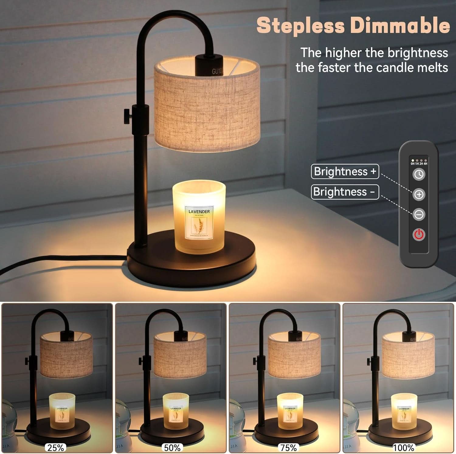 Dimmable Candle Warmer Lamp With Timer Bedroom Decor