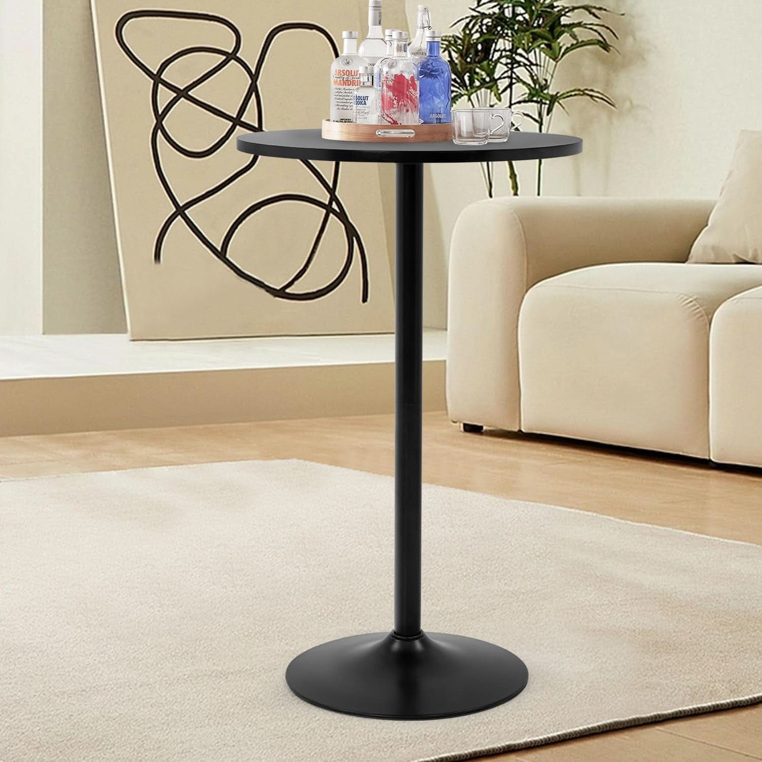 Forty Inches Round Pub Table Industrial Grade Metal Sturdy