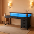 47 Inch RGB Gaming Desk For Home Office And Gaming Setup