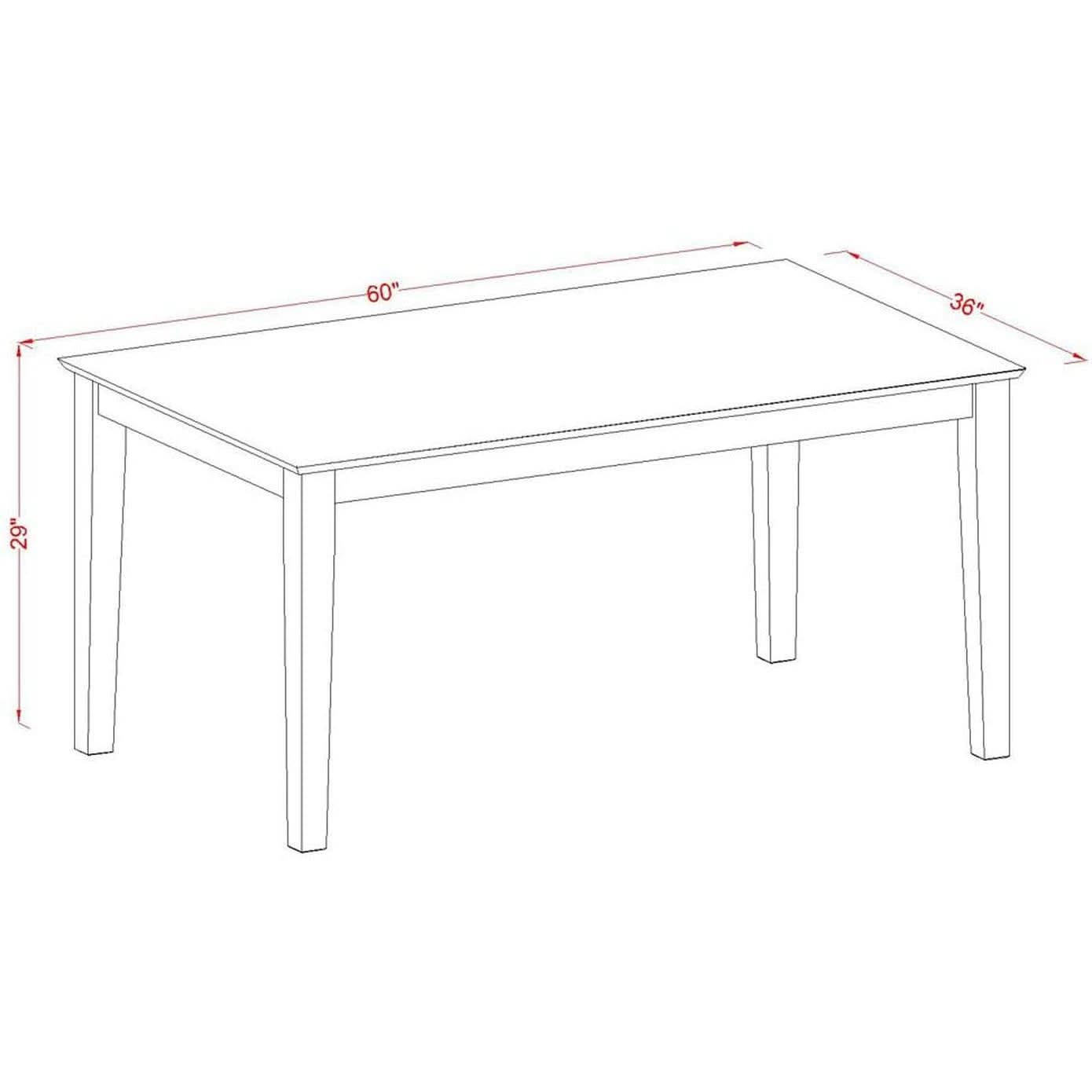 7 Piece Dining Table Set With 6 Chairs Wood Finish