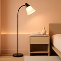 Black Floor Lamp With Adjustable Illuminated Shade