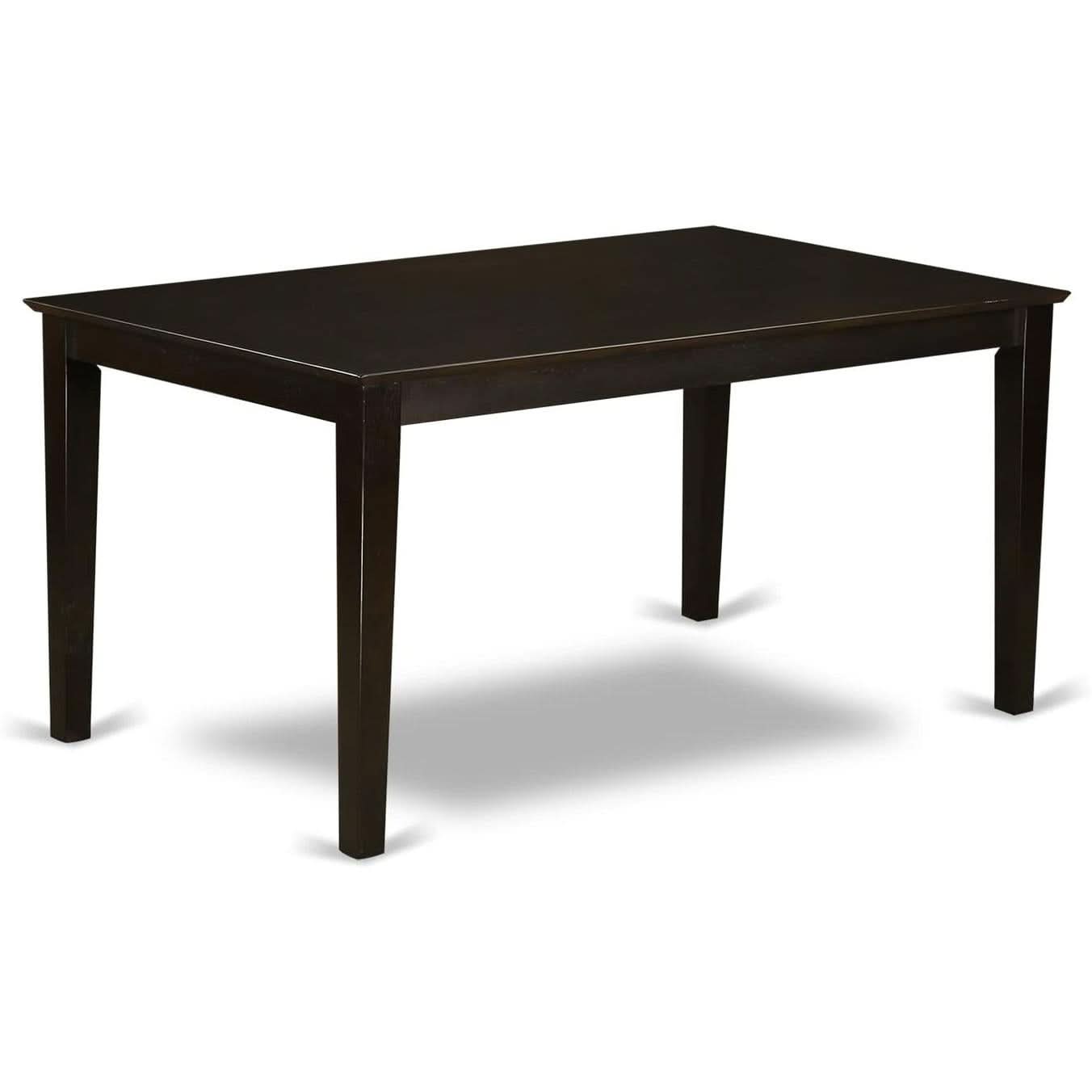 7 Piece Dining Table Set With 6 Chairs Wood Finish
