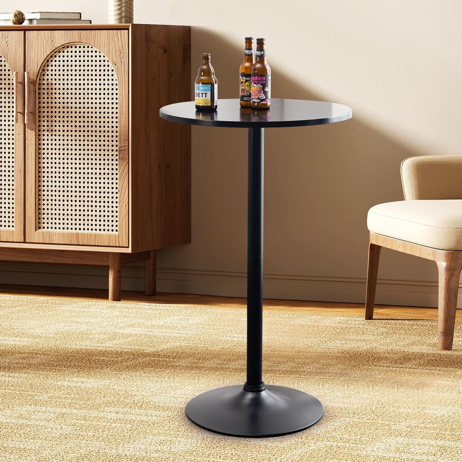 Forty Inches Round Pub Table Industrial Grade Metal Sturdy