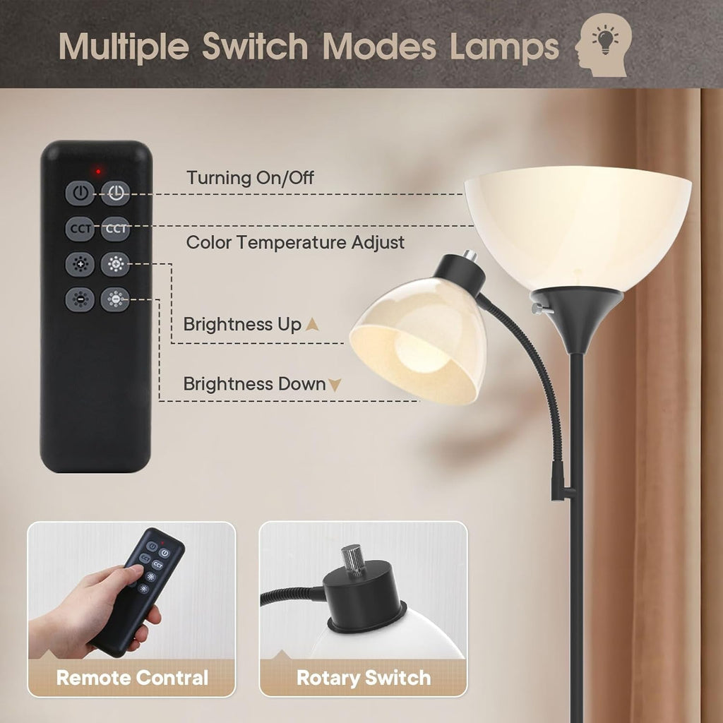Torchiere LED Floor Lamp 2100LM 3000K6000K Bedroom Lighting