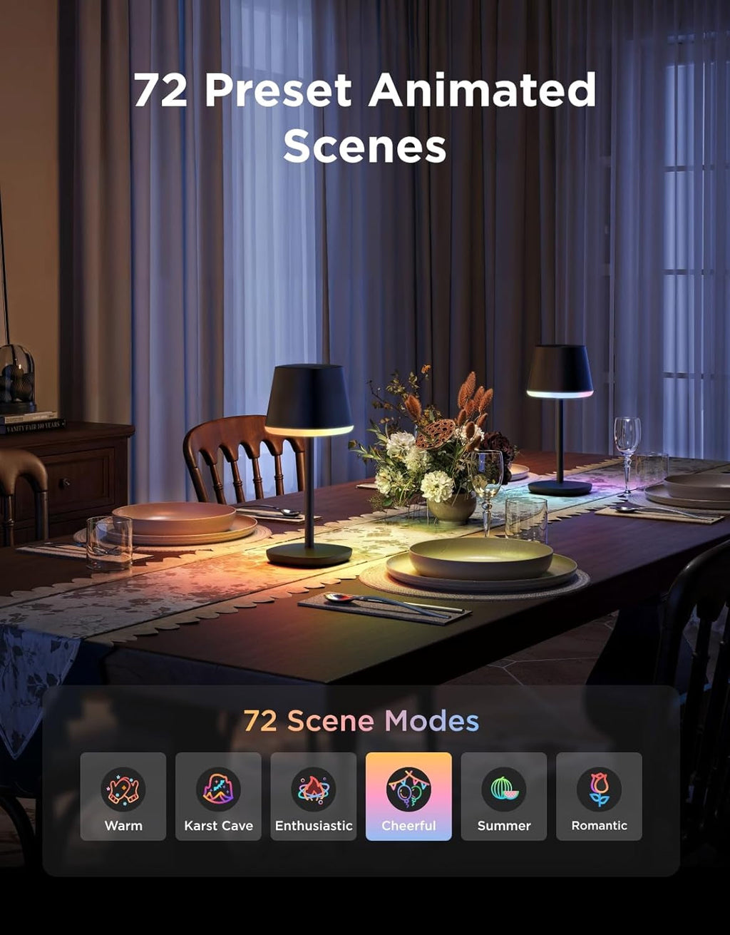 Rechargeable Cordless Table Lamp for Small Bedroom