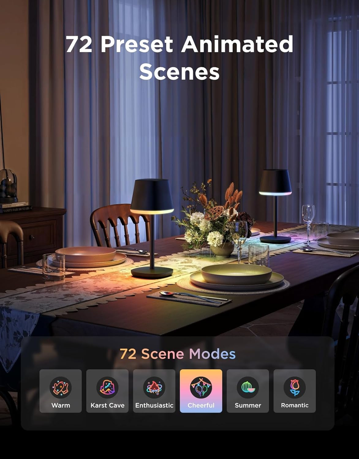 Rechargeable Cordless Table Lamp for Small Bedroom
