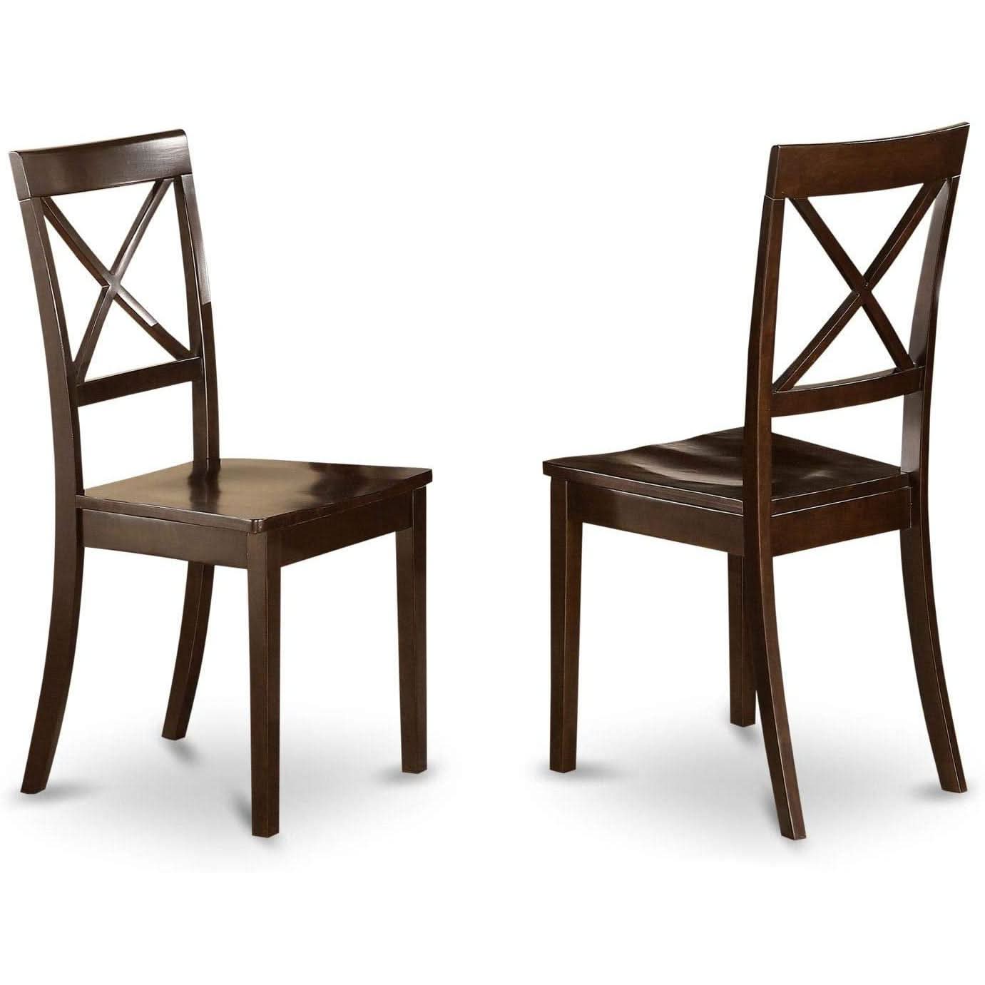 7 Piece Dining Table Set With 6 Chairs Wood Finish